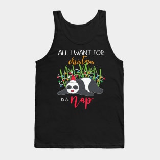 All I Want For Christmas Is A Nap Tank Top